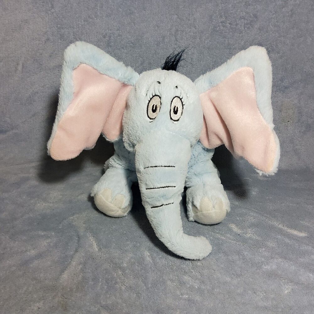 Kohl's Cares Dr Seuss Horton Hears A Who Light Blue Elephant Plush 2013 11"